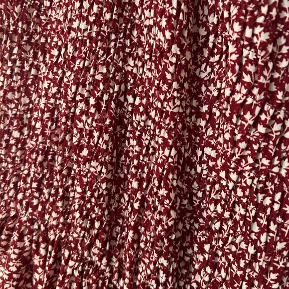 Smocked Red Flower Dress - Picture 2 of 4